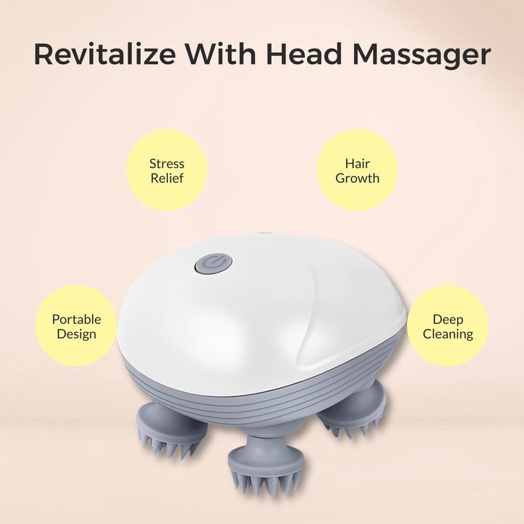 Smart Scalp Massager – Electric Head Massager for Hair Growth, Stress Relief & Deep Scalp Care