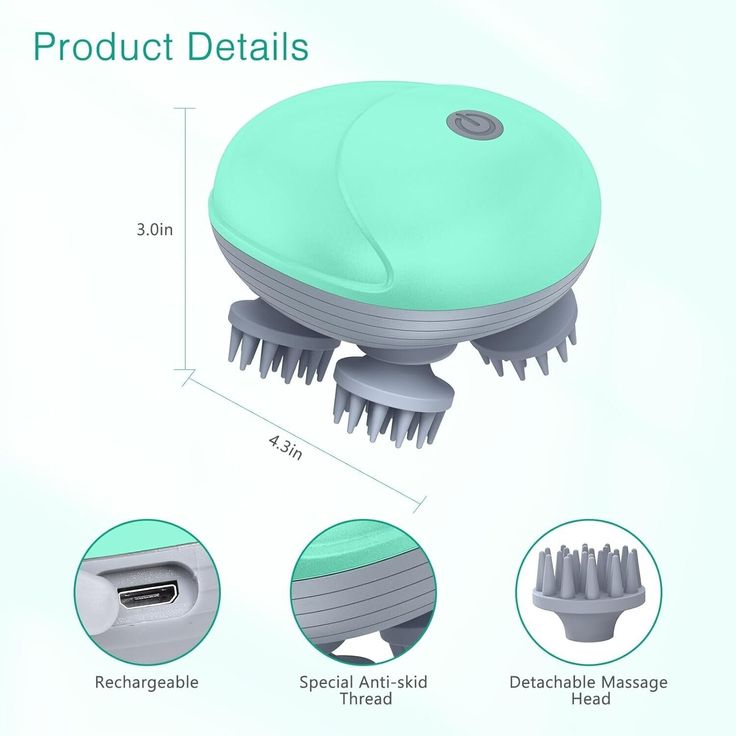 Smart Scalp Massager – Electric Head Massager for Hair Growth, Stress Relief & Deep Scalp Care